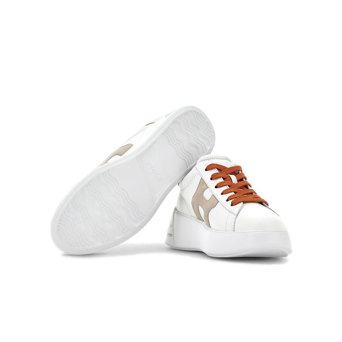 SNEAKERS REBEL H564 Donna Bianco Arancio