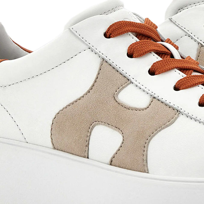 SNEAKERS REBEL H564 Donna Bianco Arancio