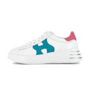 SNEAKERS REBEL H564 Donna Bianco Rosa Verde SNEAKERS REBEL H564 Donna Bianco Rosa Verde