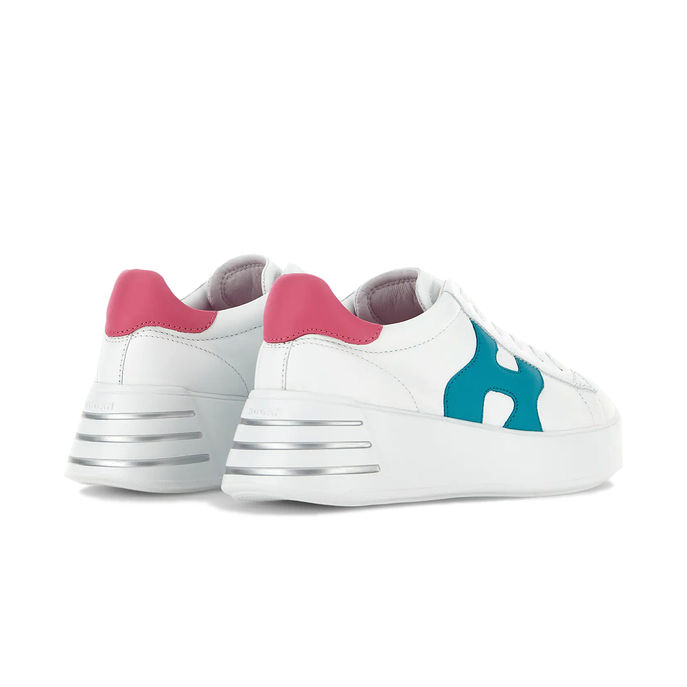 SNEAKERS REBEL H564 Donna Bianco Rosa Verde