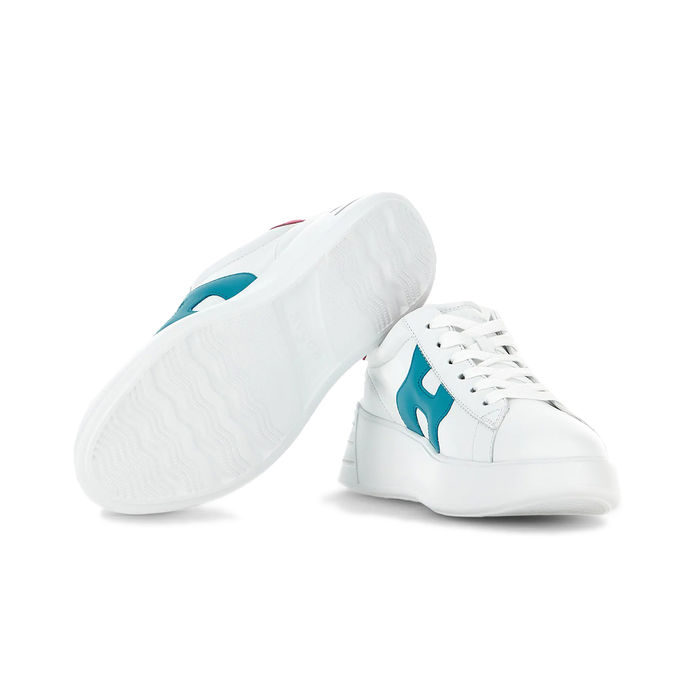 SNEAKERS REBEL H564 Donna Bianco Rosa Verde