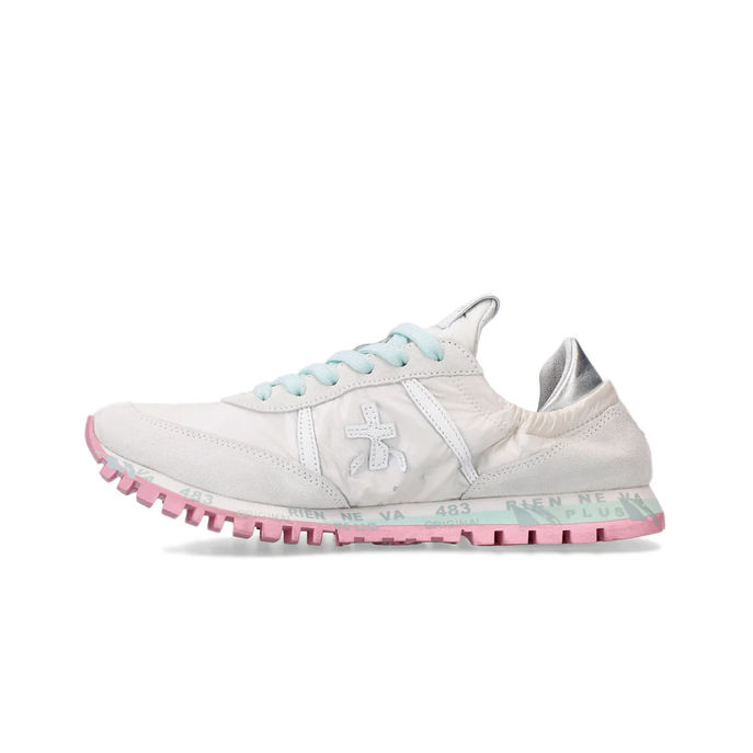SNEAKERS SEAND Donna White Silver Pink Light Blue