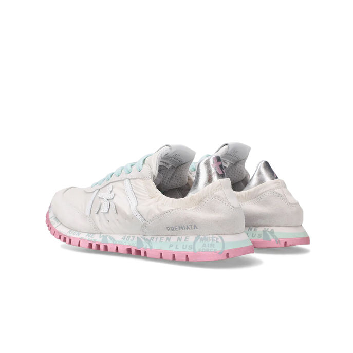 SNEAKERS SEAND Donna White Silver Pink Light Blue