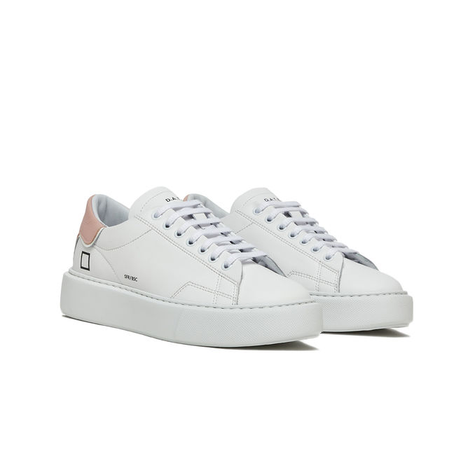 SNEAKERS SFERA CALF Donna White Pink