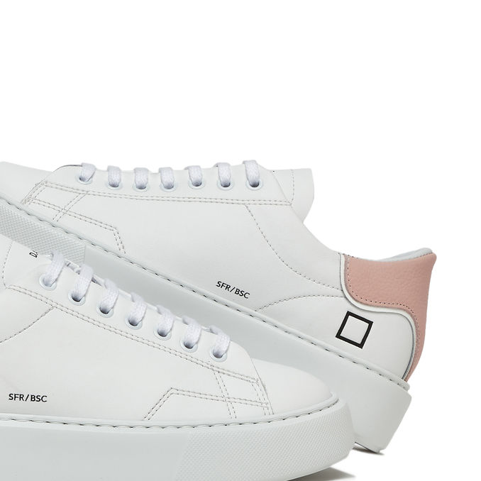 SNEAKERS SFERA CALF Donna White Pink