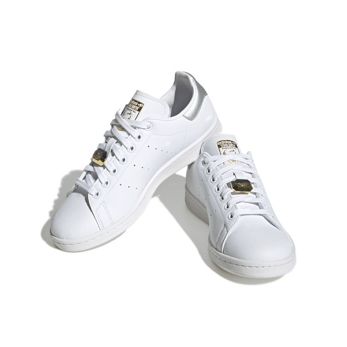 SNEAKERS STAN SMITH FERMA LACCI Donna Bianco Argento Oro