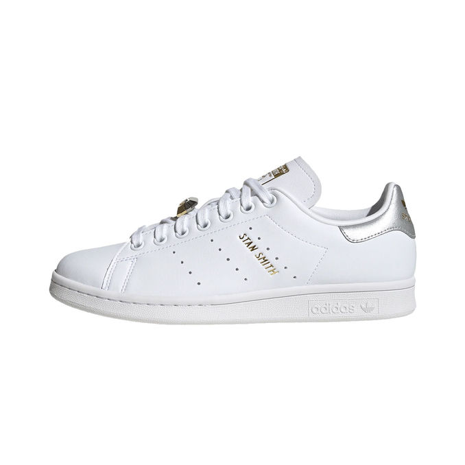 SNEAKERS STAN SMITH FERMA LACCI Donna Bianco Argento Oro