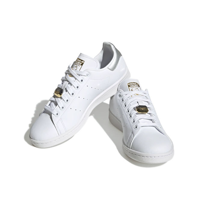 SNEAKERS STAN SMITH FERMA LACCI Donna Bianco Argento Oro