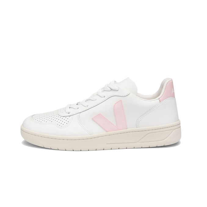 SNEAKERS V-10 LEATHER Donna Extra White Petale