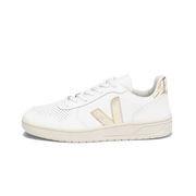 SNEAKERS V-10 LEATHER Donna Extra White Platine SNEAKERS V-10 LEATHER Donna Extra White Platine