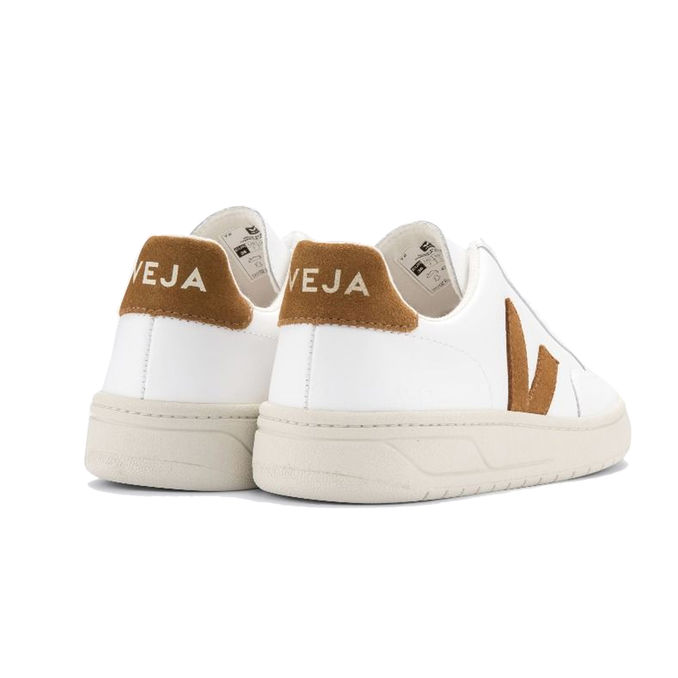 SNEAKERS V-10 LEATHER Uomo Extra White Camel