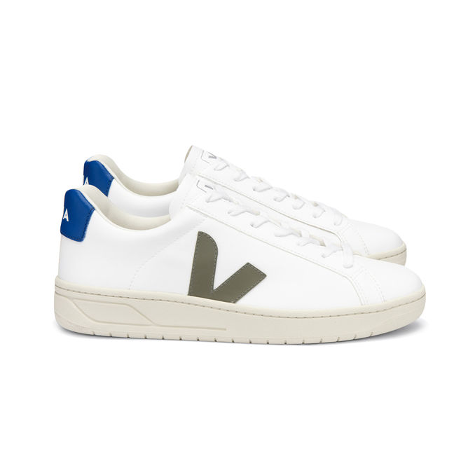 SNEAKERS VEGAN URCA Unisex White Kaki Indigo