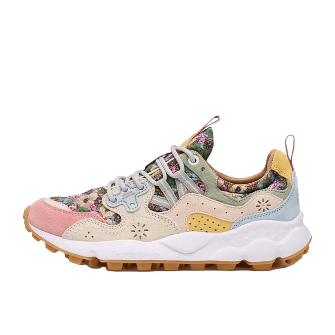 SNEAKERS YAMANO 3 CON STAMPA FIORI PRIMAVERILI
