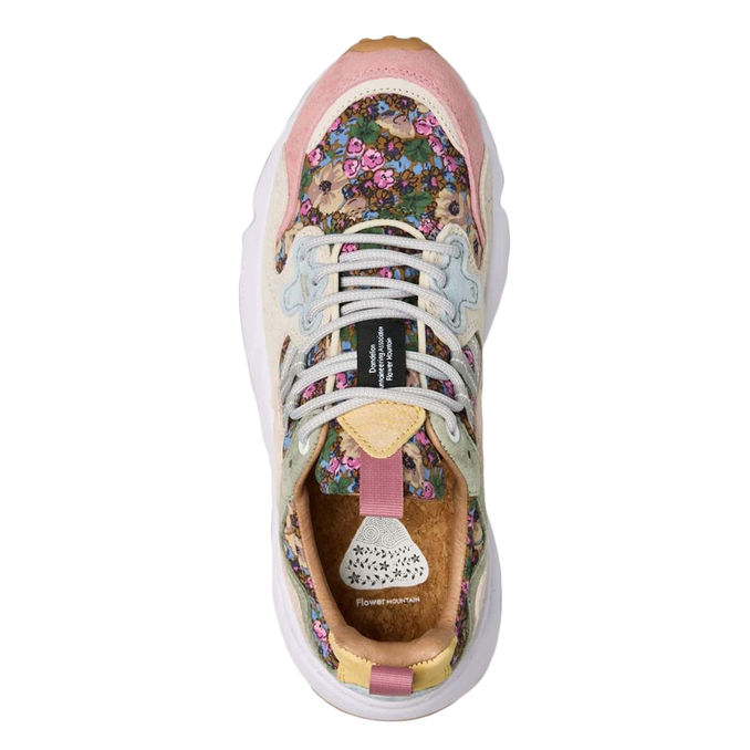 SNEAKERS YAMANO 3 CON STAMPA FIORI PRIMAVERILI