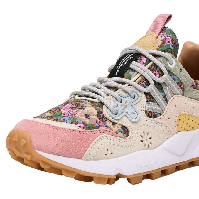 SNEAKERS YAMANO 3 CON STAMPA FIORI PRIMAVERILI