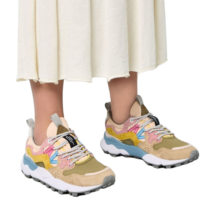 SNEAKERS YAMANO 3 IN CAMOSCIO E TESSUTO TECNICO