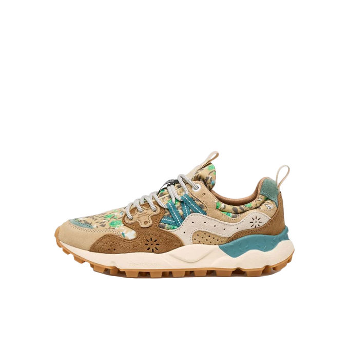 SNEAKERS YAMANO 3 STAMPA FLORALE Donna Marrone Chiaro Marrone Scuro