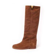 STIVALE SCAMOSCIATO GAMBALE ALTO E LOGO ORO Donna Martora STIVALE SCAMOSCIATO GAMBALE ALTO E LOGO ORO Donna Martora