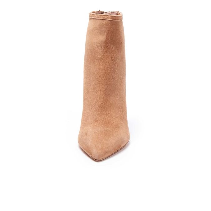 STIVALETTI A PUNTA IN SUEDE Donna Beige