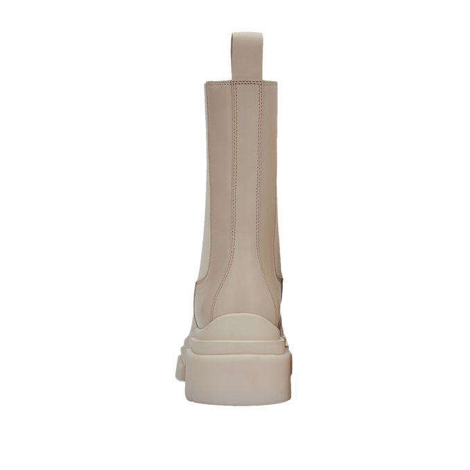 STIVALETTI BANDA ELASTICA IN PELLE Donna Whisper Gesso