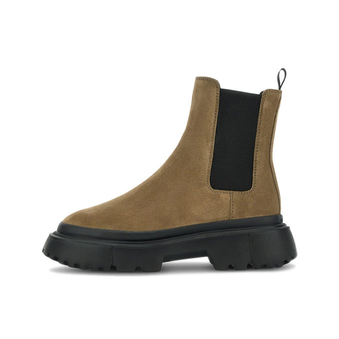 STIVALETTI CHELSEA H629 Donna Trekking Beige