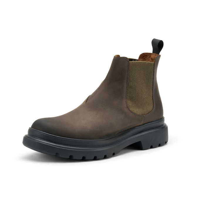 STIVALETTI CHELSEA IN NABUK Uomo Grey Salvia