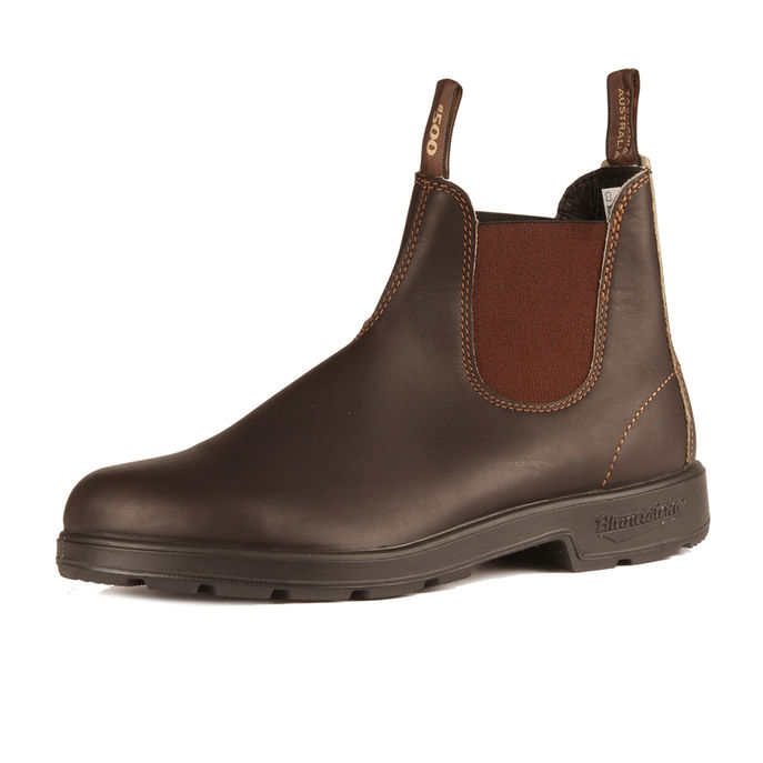 STIVALETTI CHELSEA IN PELLE IMPERMEABILE Uomo Stout Brown