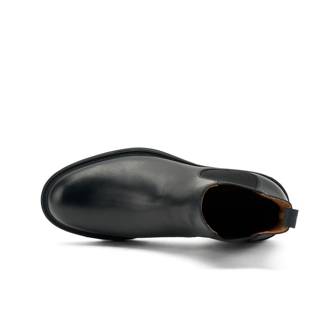 STIVALETTI CHELSEA IN PELLE Uomo Nero