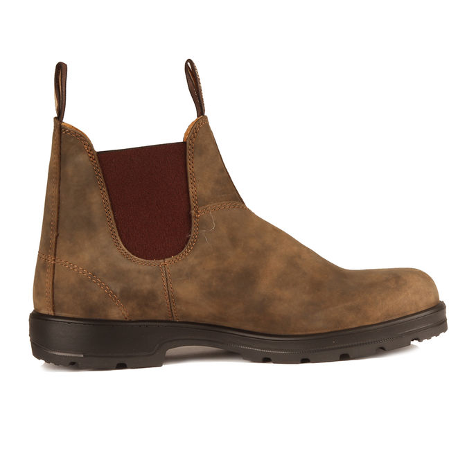 STIVALETTI CHELSEA IN PELLE Uomo Rustic Brown