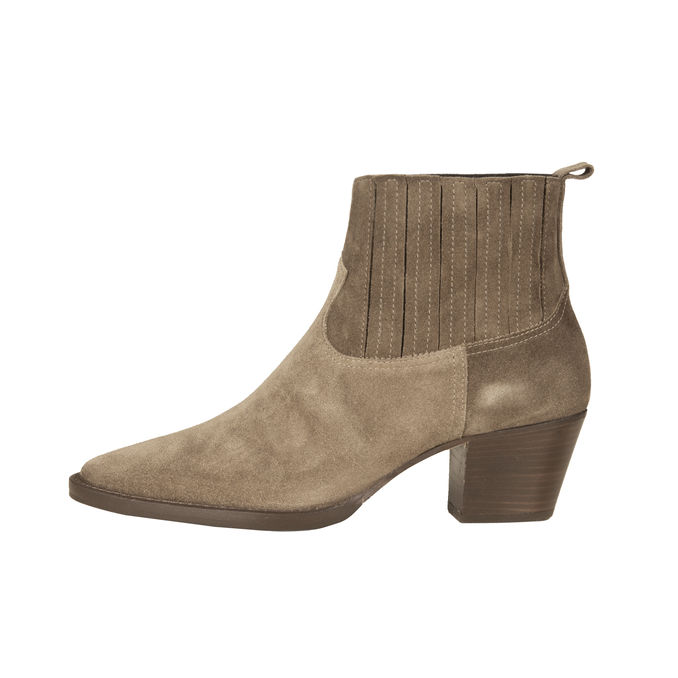 STIVALETTI TEXANI VELOUR DONNA TORTORA