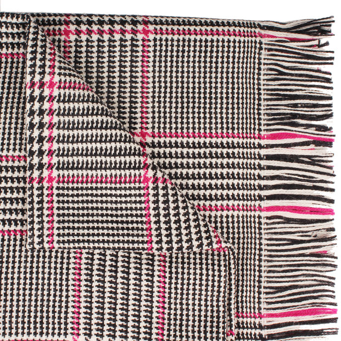 STOLA PIUMA IN LANA Donna Prince of Galles