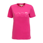 T-SHIRT A GIROCOLLO CON LOGO Donna Cerise T-SHIRT A GIROCOLLO CON LOGO Donna Cerise