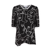 CamiciaJoseph Ribkoff in Materiale sintetico di colore Nero Donna Abbigliamento da T-shirt e top da Camicie 