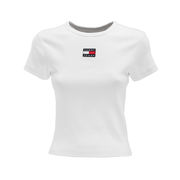 T-SHIRT BABY CROP RIN CENTER BADGE Donna Bianco T-SHIRT BABY CROP RIN CENTER BADGE Donna Bianco