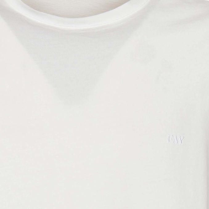 T-SHIRT BASIC IN JERSEY Uomo Bianco