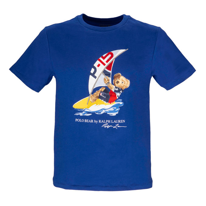 T-SHIRT BOY STAMPA ORSETTO Bambino Blue