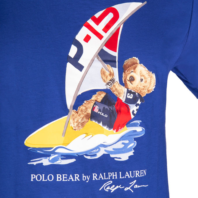 T-SHIRT BOY STAMPA ORSETTO Bambino Blue