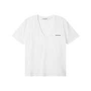 T-SHIRT BURN OUT SCOLLO V Donna Bianco T-SHIRT BURN OUT SCOLLO V Donna Bianco