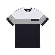 T-SHIRT COLORBLOCK CON SCRITTA Uomo Navy Bianco Grigio T-SHIRT COLORBLOCK CON SCRITTA Uomo Navy Bianco Grigio