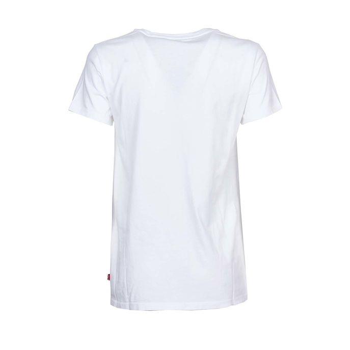 T-SHIRT CON LOGO FEMININE Donna Bianco Rosso