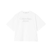 T-SHIRT CON LOGO METALLICO Donna Bright White T-SHIRT CON LOGO METALLICO Donna Bright White
