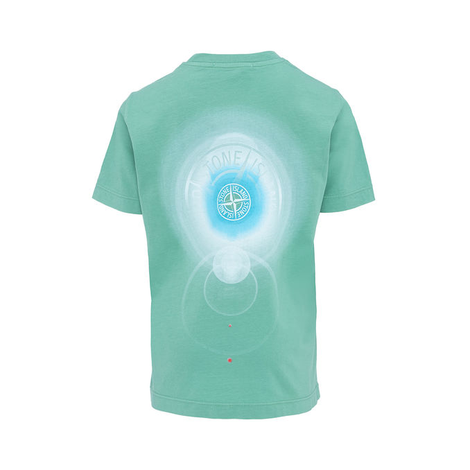 T-SHIRT CON LOGO STAMPATO Kids Light Green