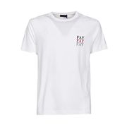 T-SHIRT CON LOGO TRIS Uomo Bianco T-SHIRT CON LOGO TRIS Uomo Bianco