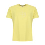 T-SHIRT CON RICAMO E MAXI LETTERING SUL RETRO Uomo Limone T-SHIRT CON RICAMO E MAXI LETTERING SUL RETRO Uomo Limone