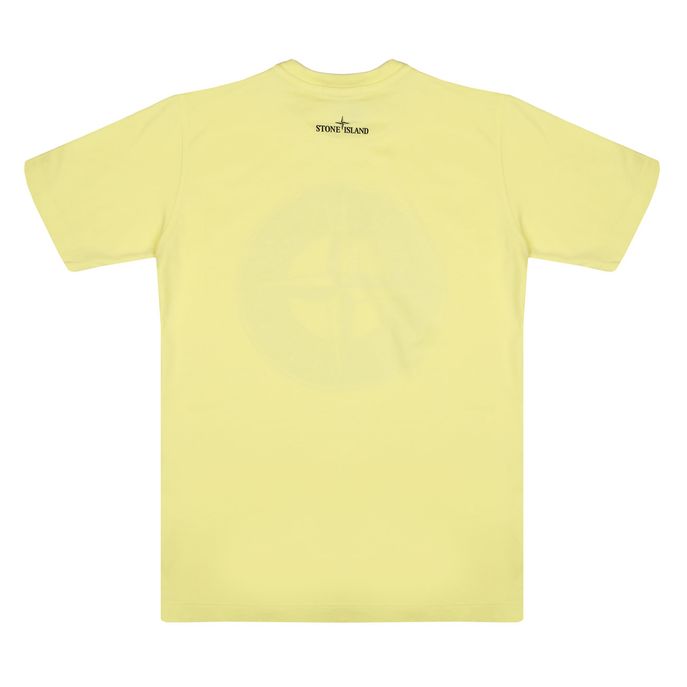 T-SHIRT CON ROSA DEI VENTI STAMPATA Kids Limone