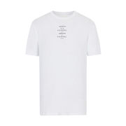 T-SHIRT CON SCRITTA MILANO-NEW YORK Uomo Bianco T-SHIRT CON SCRITTA MILANO-NEW YORK Uomo Bianco