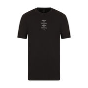 T-SHIRT CON SCRITTA MILANO-NEW YORK Uomo Nero T-SHIRT CON SCRITTA MILANO-NEW YORK Uomo Nero