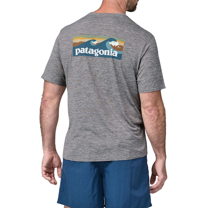 T-SHIRT COOL DAILY GRAPHIC WATERS Uomo Logo Blue Grey