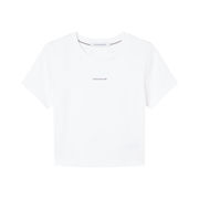 T-SHIRT CORTA CON MICROBRAND Donna Bright white T-SHIRT CORTA CON MICROBRAND Donna Bright white