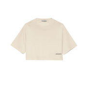 T-SHIRT CORTA CON STAMPA BRICK Donna Beige Sabbia T-SHIRT CORTA CON STAMPA BRICK Donna Beige Sabbia